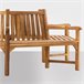Banco de jardín - Sonja - Madera 250x250 Marron