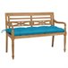 Banco de madera datavia de jardín 120x51 Azul