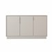 Aparador 140cm 3 puertas gris MUNAY Gris