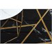 Alfombra EMERALD exclusivo 2000 glamour 120x170 Negro