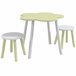 Mesa para Niños MDF, Madera de Pino ZONEKIZ 59x59 Amarillo