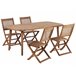 Beliani Conjunto de comedor PARAGGI Madera Clara