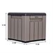 Baúl exterior ultrarresistente c/tapa desmontable Lifetime Gris