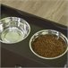 Comedero para Perros MDF, Acero Inoxidable PawHut Marron