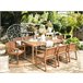 Beliani Conjunto de comedor SASSARI Madera Clara