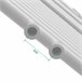 Radiador toallero mural Voss 655 W 24 tubos acero Blanco