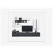 Compacto TV STONE blanco y gris 280cm Blanco