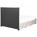Beliani Cama con cajones Terciopelo LIEVIN 145x217 Beliani Cama con cajones Terciopelo LIEVIN 145x217 Beige