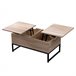 Mesa de centro con tablero elevable Marron Claro
