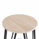 Taburete de bar LARS madera natural Natural