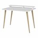 Escritorio Östhammar Con Soporte Para Monitor Aglomerado Blanco