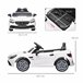 Coche Eléctrico Infantil PP, Metal AIYAPLAY Blanco