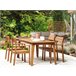 Beliani Conjunto de comedor FORNELLI Marron