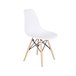 Pack Mesa Redonda de Cristal Templado + 4 Sillas Nordic 120x120 Blanco