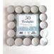 Vela TEALIGHT Blanca 50 piezas marca ECONYA  Blanco