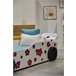 Cama coche 90X190 HAWAI con Led´s en frente Blanco