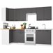 Armario colgante de cocina OLIWIA G2 W60 60 Blanco/ Gris