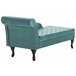 Beliani Chaise longue Terciopelo PESSAC Azul/ Verde
