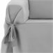 Protector Cubre Sofá Sillón Liso Royale Lazos 1 Plaza Gris Oscuro