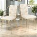 2 piezas, silla de comedor, silla de cocina, silla de salón Crema