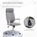 Silla de Oficina Poliéster, Espuma, Nylon, PP Vinsetto Gris