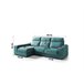 Chaise longue 4 plazas con 3 puffs FULL Azul Medio