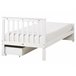 Beliani Cama con cajones Madera de pino OLENDON 99x206 Beliani Cama con cajones Madera de pino OLENDON 99x206 Blanco