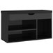 Banco De Zapatos 80 Negro/ Madera
