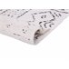 Beliani Alfombra de pelo corto ALKENT 160x230 Blanco/ Beige
