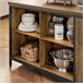Aparador de Comedor con 2 Puertas 4 Compartimentos KNL01-F SoBuy Marron
