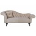 Beliani Chaise longue izquierdo Terciopelo LATTES Azul/ Verde