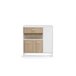 Mueble Microondas FRESH DMF 2 Puertas roble y blanco Blanco/ Madera