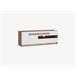 Mueble tv 1 puerta 2 cajones MONTREAL Blanco Brillo