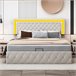 Cama con almacenamiento 200x180 Beige