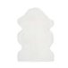 Alfombra lisa lavable de pelo alto FOX - ATTICGO 60x90 Blanco