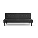 Sofá 2 plazas convertible en cama RIO color negro Negro