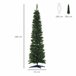 Árbol de Navidad Plástico, Metal HOMCOM Verde