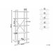 Estantería de 5 baldas LED de madera DARBY Marron