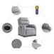 Sillón Reclinable De Masaje Eléctrico Beige
