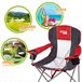 Silla plegable camping XL con posavasos Aktive Rojo