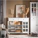 Aparador Cocina con 3 Puertas y 2 Cajones FSB77-W SoBuy Blanco
