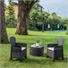 Sillones Exterior -Set 4ud - Durban Negro