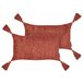 Beliani Cojín decorativo VALVARIA Rojo