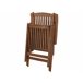 Beliani Conjunto plegable AMANTEA Marron