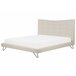 Beliani Cama con somier Poliéster LANNION 203x223 Beige