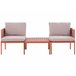 Beliani Conjunto longue TERRACINA Naranja