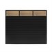 Cabecero de cama Zeus 2 puertas 9 huecos 165 Negro