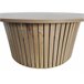 Mesa de centro redonda color roble KATE Madera