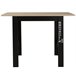 Mesa de cocina extensible INDUSTRY Negro/ Madera