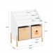 SoBuy KMB115-W Organizador para juguetes y libros Blanco